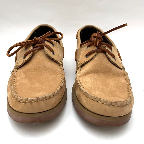 ALLEN EDMONDS Force 10 Suede Deck Boat Shoes Tan main image 6